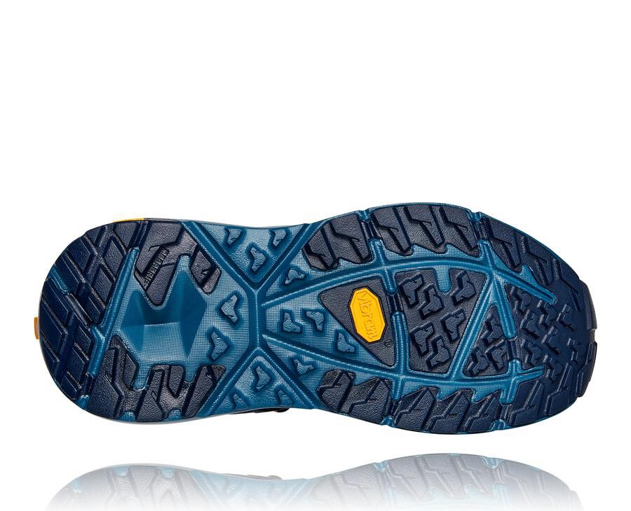 Zapatillas Trail Hoka One One Mujer - Kaha Bajas Gore-Tex - Azul Marino - UYA316275